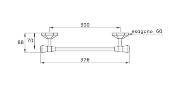 ECCELSA 602/30 - Towel rack by RUBINETTERIE STELLA - view 3